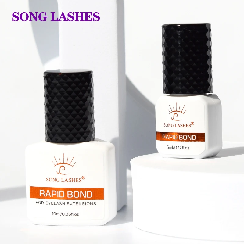 

SONG LASHES Fast Dry 0.5-1s Eyelash Extension Glue 5ml 10 ml Black Lashes Mink Eyelashes Exrension Adhesive