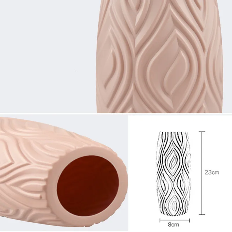 Имитация керамической вазы домашний декор Небьющийся цветочный горшок