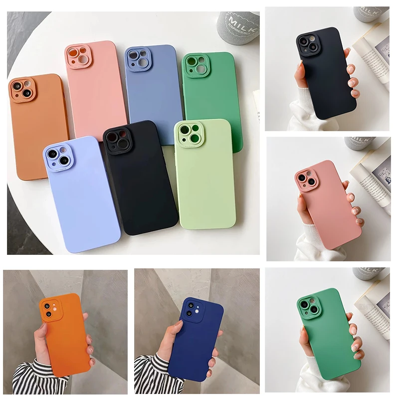 Роскошный простой однотонный чехол для телефона OPPO A52 A31 A9 2020 F11 силиконовый