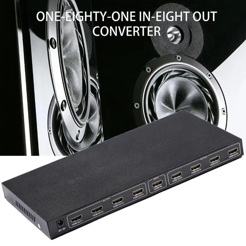 8 портов 1 в Выход HDMI сплиттер аудио видео 1080P k 2 DVD HDTV усилитель повторителя для HD 4
