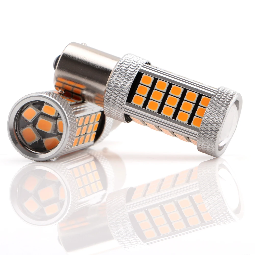 YM E-Bright 2 шт. 1156 BA15S P21W 2835 Светодиодный авто лампы сигнал поворота обратный светильник 66 SMD 12V задние фонари белый Янтарный красный синий