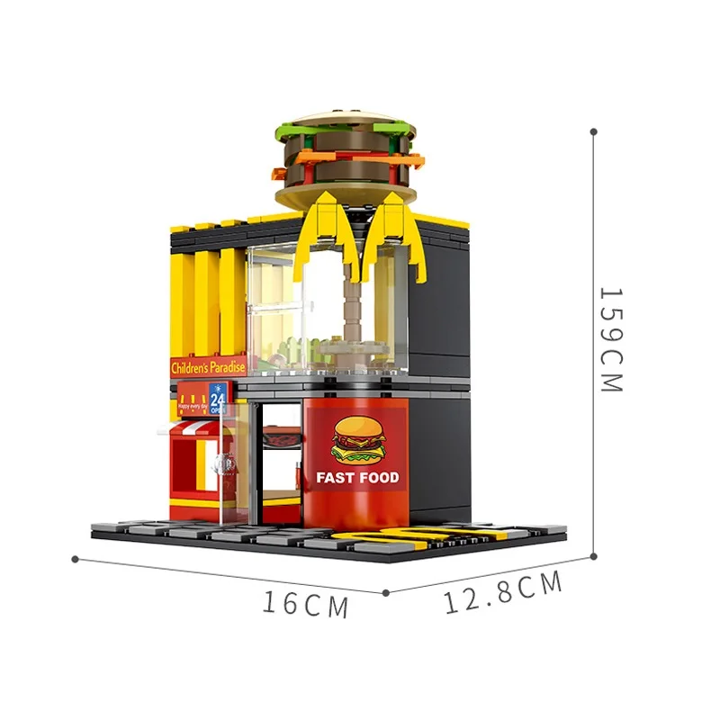 Блоки SEMBO уличный Мини магазин кофейные Строительные кирпичи для детей игрушки