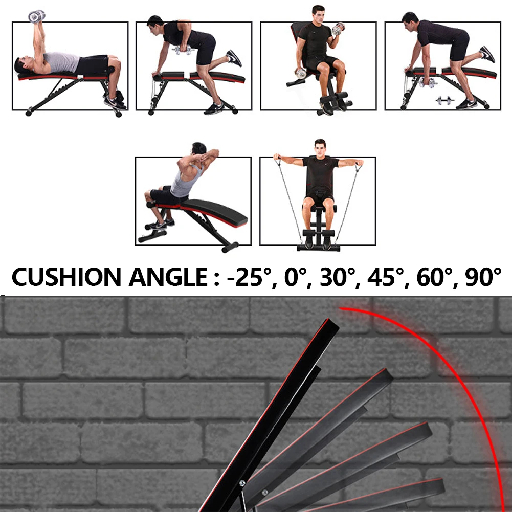 

Household Fitness Workout Gym Exercise Training Equipment Indoor Fitness Adjustable Fitness Stool Dumbbell Bench Sit Up Stool