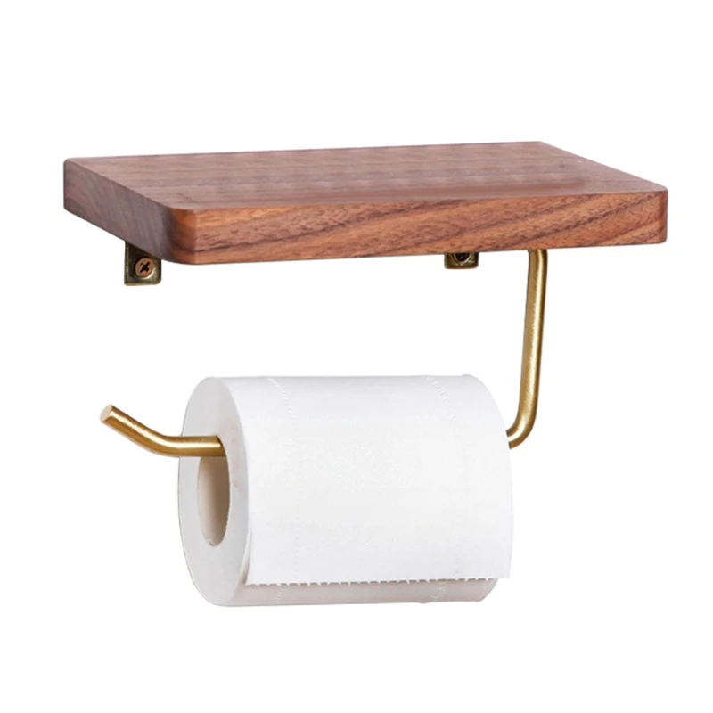 

Wall Mounted Roll Paper Holder Toilet bracket shelf rack