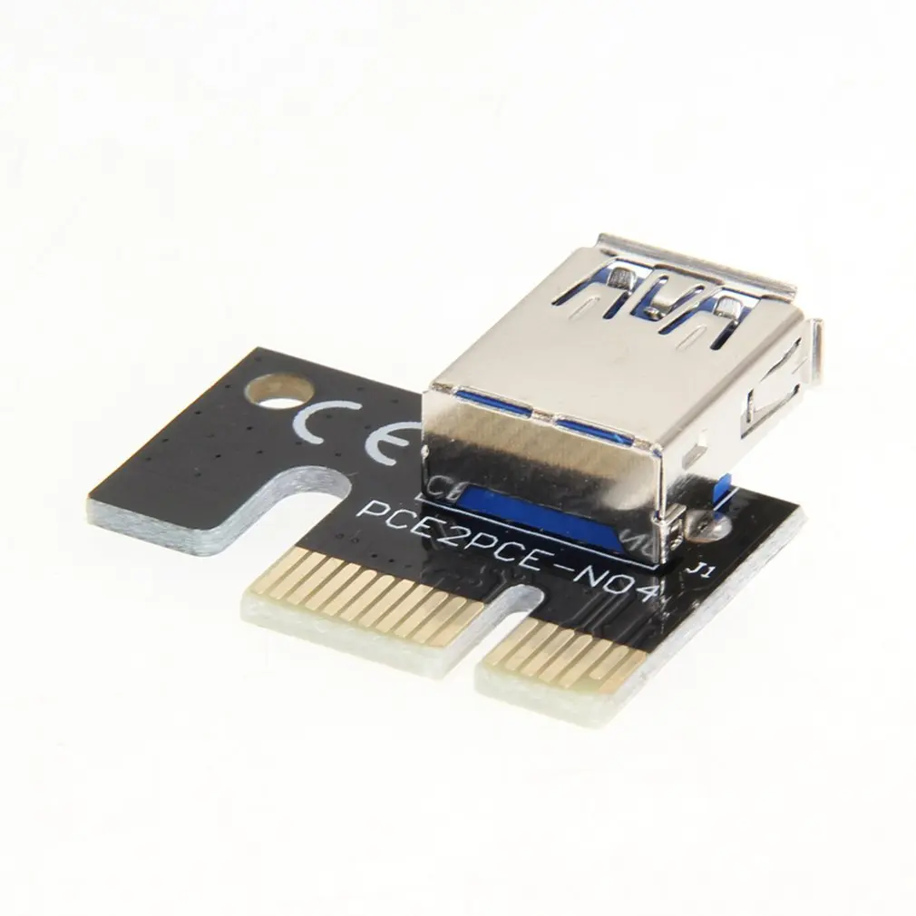 Мини USB 3 0 видеокарта Riser Card PCI E 1X до 16X Mining Extender Adapter Accessories Drop Shipping|Компьютерные