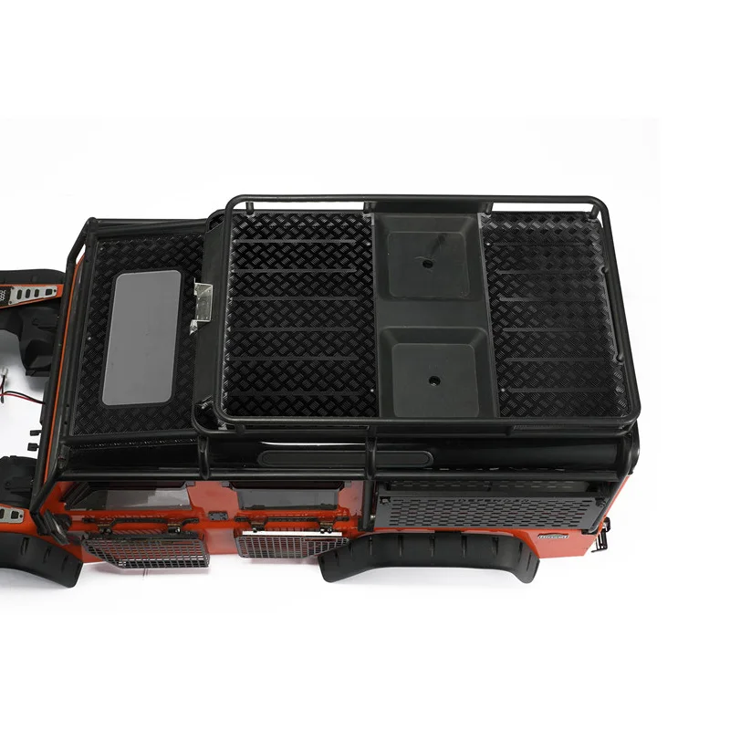 

RC Model Metal Anti-Skid Plate Luggage Rack Decoration for 1/10 RC Crawler Car Defender Traxxas TRX4 TRX-4