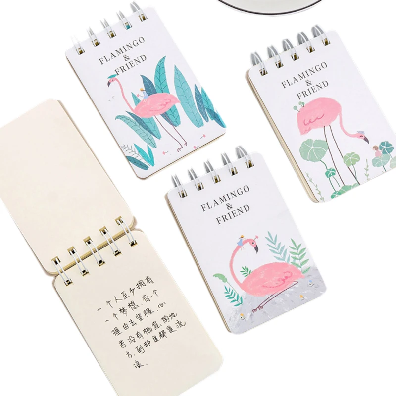

Маленький блокнот в виде фламинго, 1 шт./лот, для детей, подарок, милые канцелярские принадлежности, дневник, блокнот для зарисовок