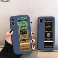 stray kids air tickets design phone case for iphone 12 mini 11 pro xs max x xr 7 8 6 plus candy color blue soft silicone cover