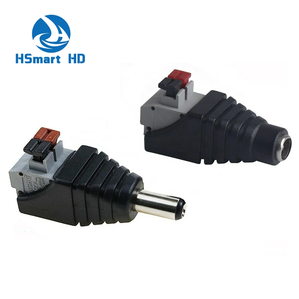 1 Pair 12V DC Male Female Power Balun Connector Cable Adapter Jack Plug for CCTV CAMERA DC Power BOX