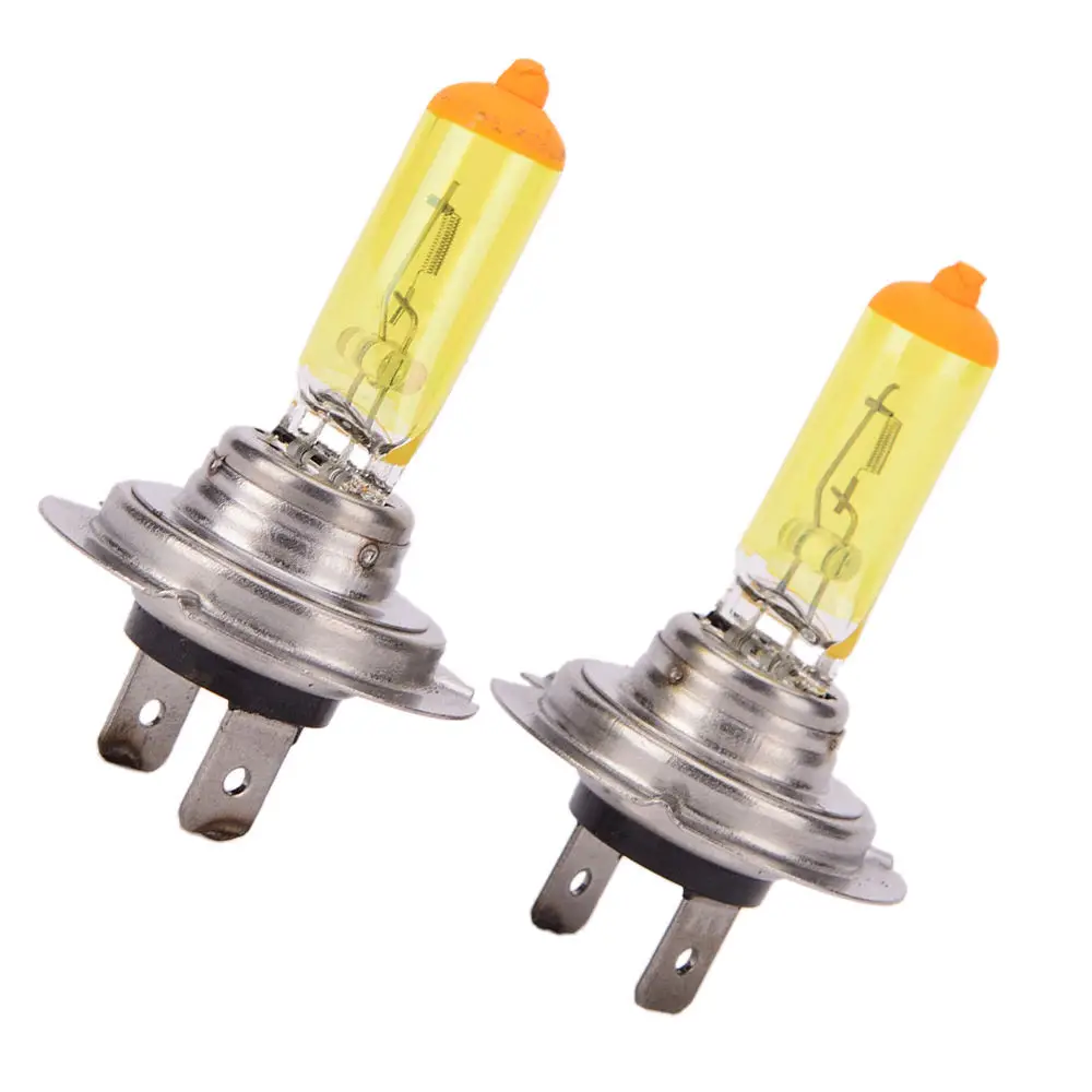 

2pcs/lots 12V 100w H7 Yellow 2600k Xenon Gas HID Light Bulbs