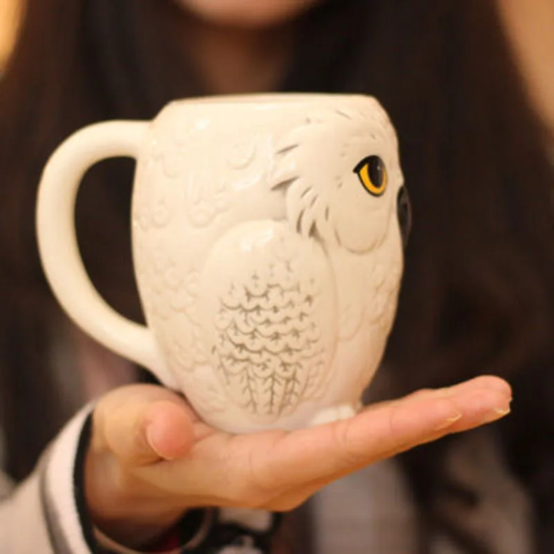 The New Cute Owl Mugs 3D Animal Cups Ceramic Milk Mug Home Decor Coffee Office Porcelain Cup Gifts for Kids Drop Shipping | Дом и сад