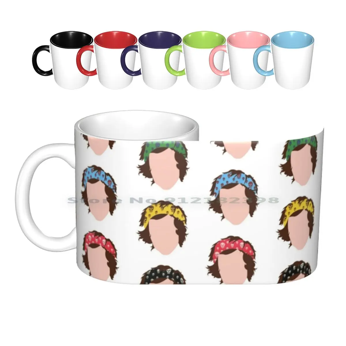 

Гарри: Scarfmania керамические кружки, кофейные чашки, кружка для молочного чая, кружка для Гарри, музыкальная группа, поп-узор, милые крутые, крас...