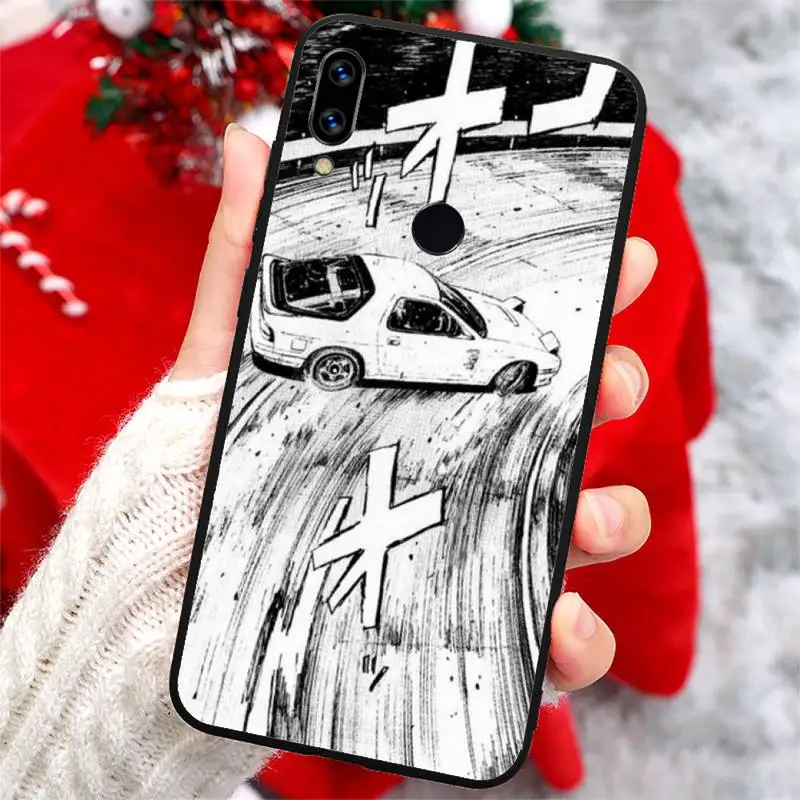 

initial d Comic style Racing car Phone Case For Xiaomi Redmi note 7 8 9 t k30 max3 9 s 10 pro lite