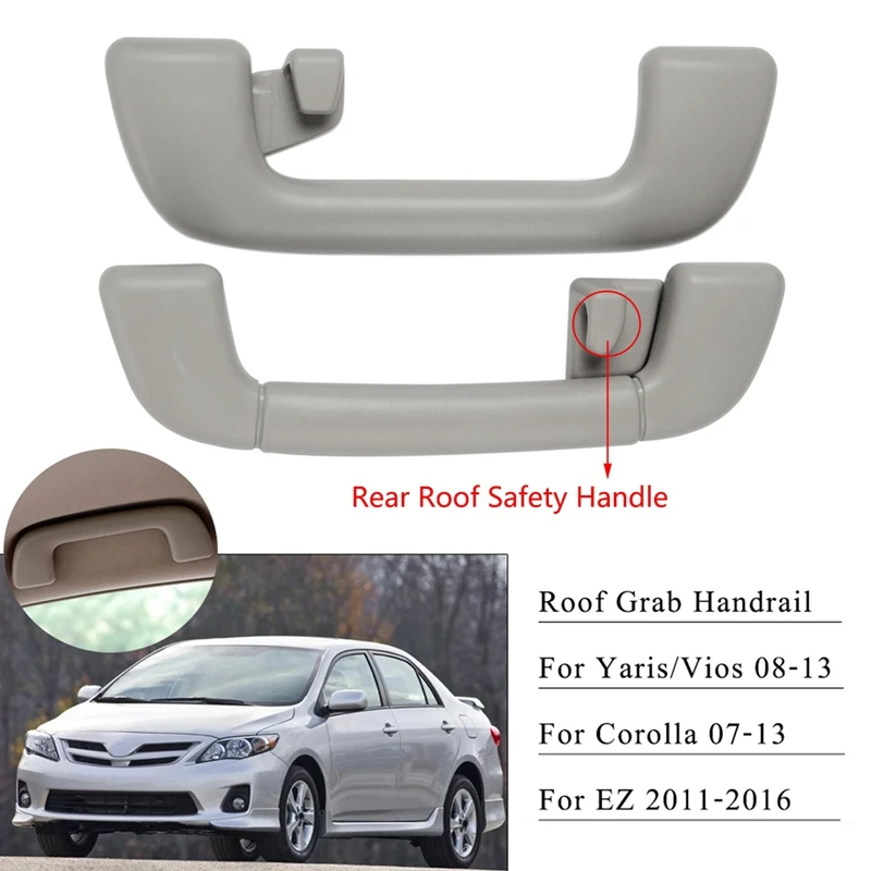 

Car Inner Rear Roof Safety Handle Armrest Handrail Roof Pull Handle for Toyota Corolla 07-13 Yaris Vios 08-13 EZ 11-16