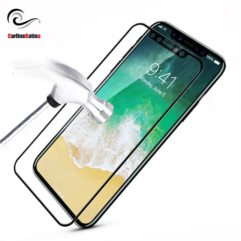Закаленное стекло 9H с полным покрытием для iphone 11 Pro Xs Max XR X 8 4 4s 5 5s 6 6s 7 7s plus 10 1