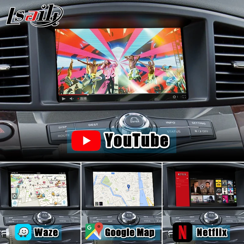 Lsailt PX6 4 Гб CarPlay/Android интерфейс с YouTube Netflix Android авто для 2011 2017 армады патруль Pathfinder