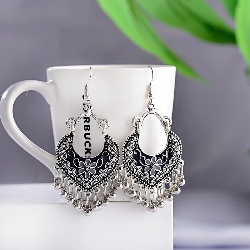 Boho цыганские кисточки индийские висячие серьги 2020 женские ювелирные изделия