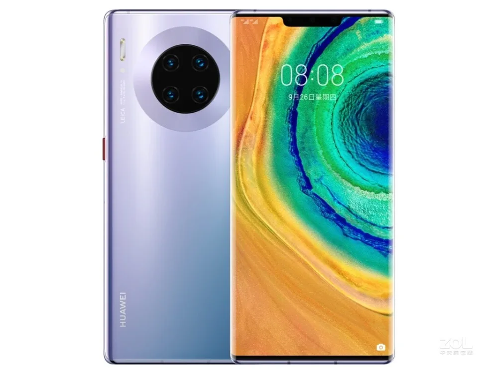 Мобильный телефон huawei mate 30 Pro Kirin 990 Android 10,0 6,5" 2400x1176 8 ГБ ОЗУ 256 Гб ПЗУ 40 Мп+ 40 Мп+ 32 МП 40 Вт зарядка IP68