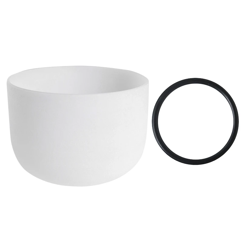 8 дюймов Note идеальный звук чакра Матовый Кварцевый Поющий чаша |