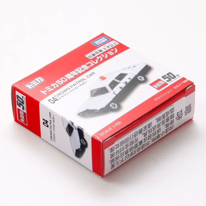Takara Tomy Tomica 50-я годовщина 1:65 Toyota Корона патруль полиция 04 металлический Литая
