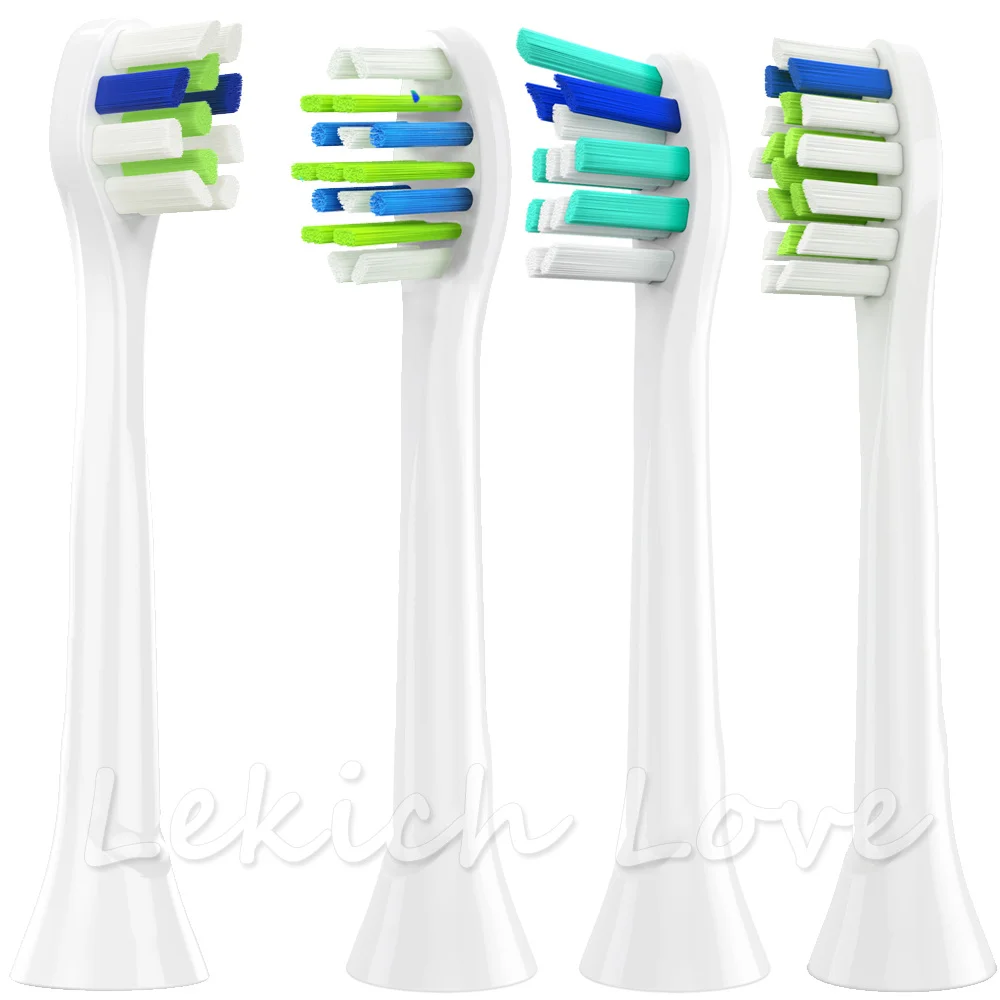 4 Pcs Replacement Toothbrush Heads for Toothbrush Philips Sonicare 2 series hx6232 Philips Diamond Clean Sonicare Flexcare