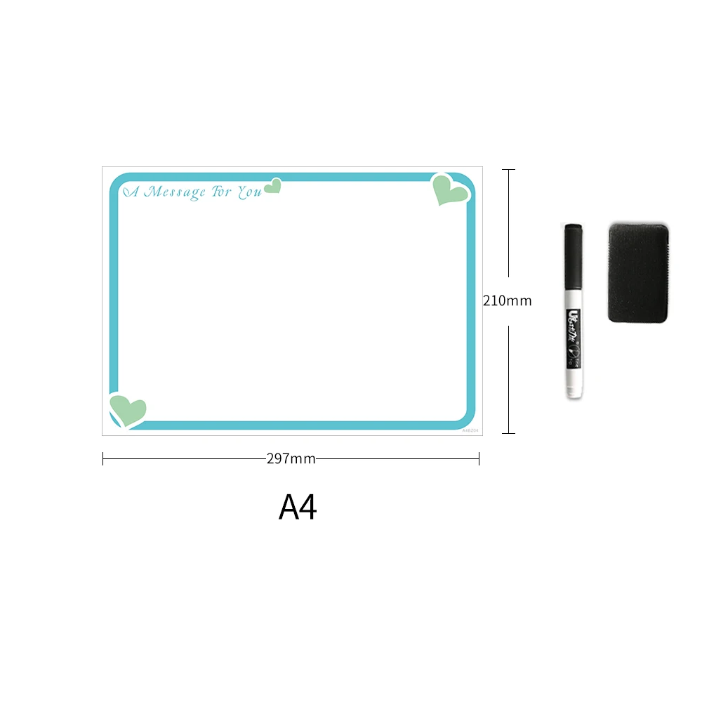 

Magnetic Drawing Writing Message Board Fridge Whiteboard Grocery List Erasable Record Remind Memo White Boards Magnets A4 Size