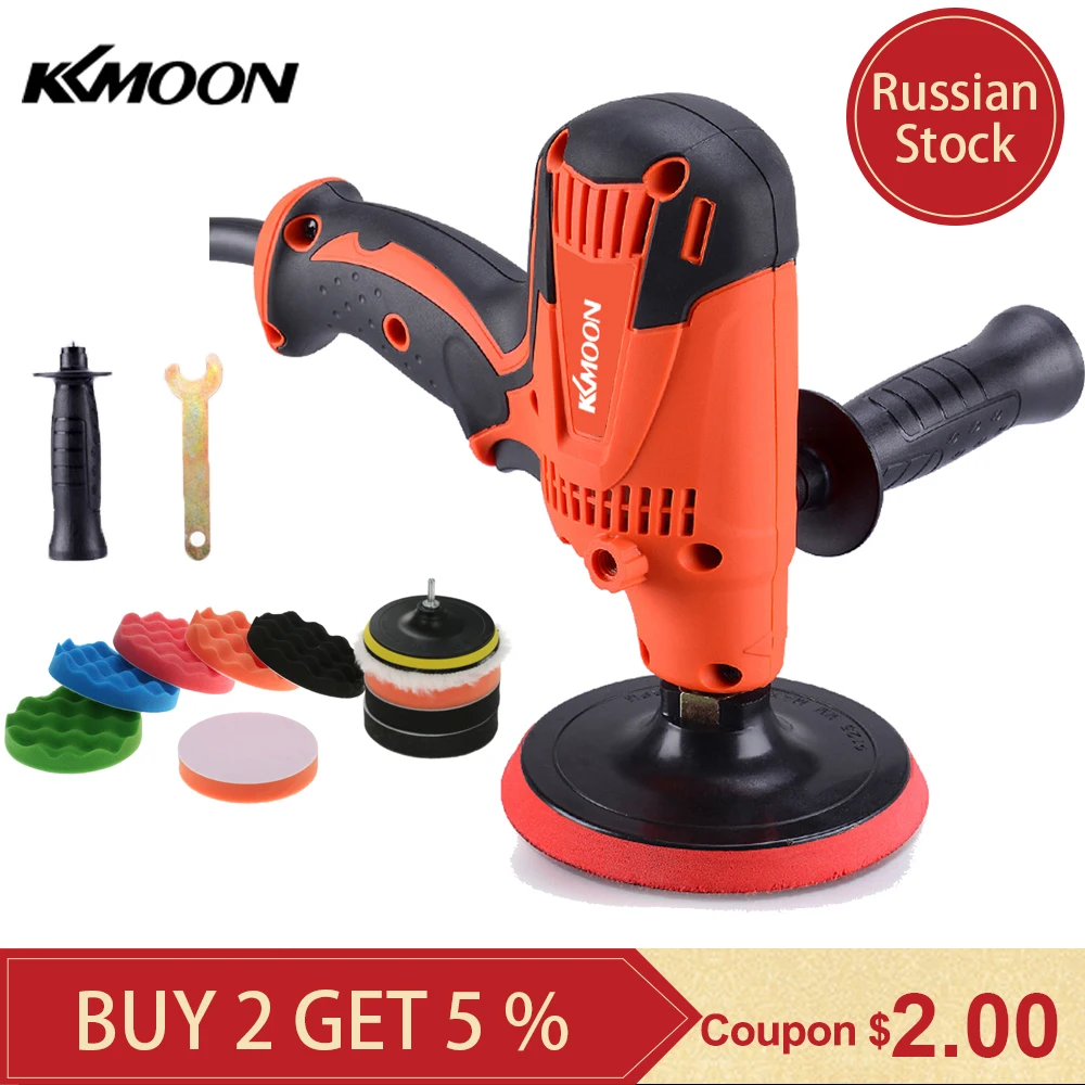 KKmoon шлифовальный мини-Полировальный станок, автомобильный полировальный станок, шлифовальный станок, Орбита, переменная скорость, полировщик воска, электроинструменты