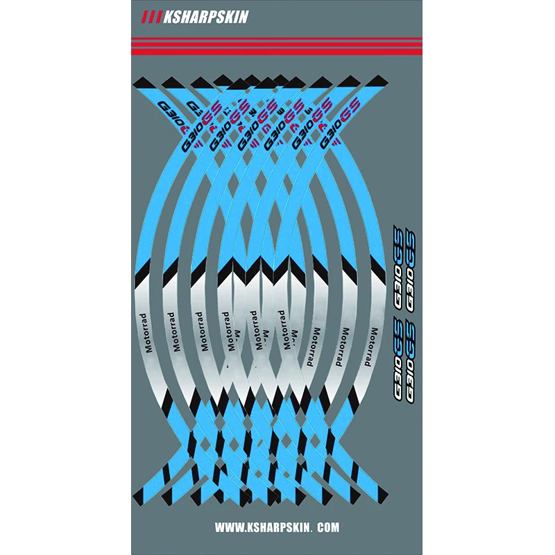 Наклейка на передние и задние колеса мотоцикла наклейка внешний обод