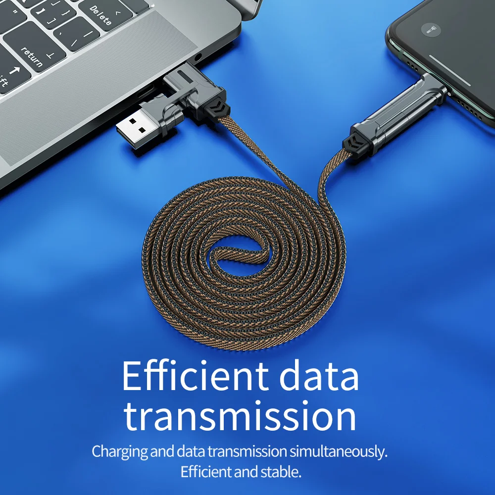 Кабель HOCO 4 в 1 USB Type-C 60 Вт PD быстрое зарядное устройство кабель C-Type C для iPhone 12 Pro Max