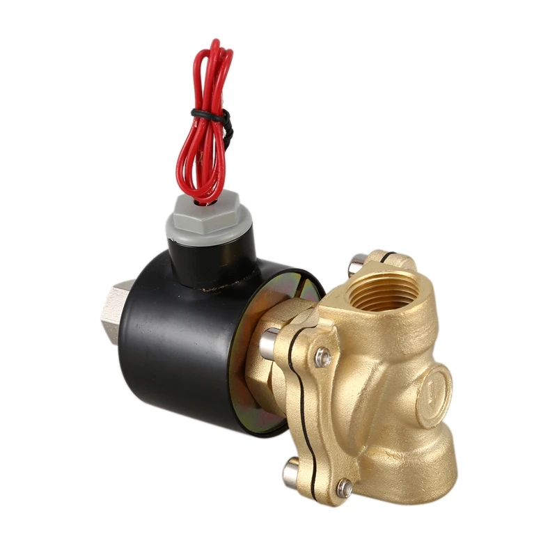 

1/2inch DN15 Normally Open N/O Brass Electric Solenoid Valve 220V Pneumatic Valve for Water Oil Gas