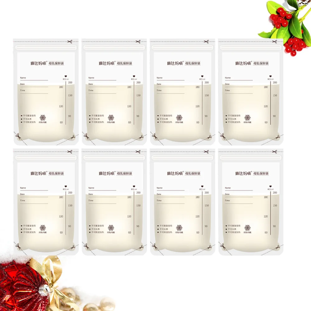 30 шт 200 мл одноразовые пакеты для хранения грудного молока герметичные детские с