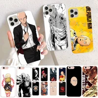 yndfcnb cartoon anime one punch man phone case for iphone 13 11 12 pro xs max 8 7 6 6s plus x 5s se 2020 xr case