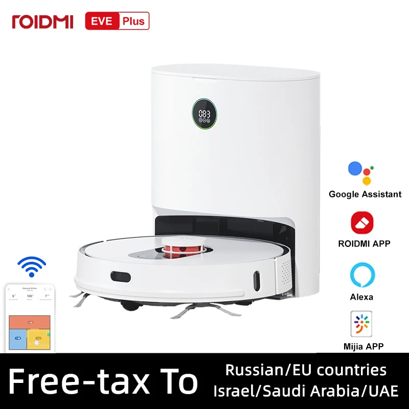 

Глобальная версия ROIDMI EVE Plus робот-пылесос и уборщик с интеллектуальной станцией для сбора пыли