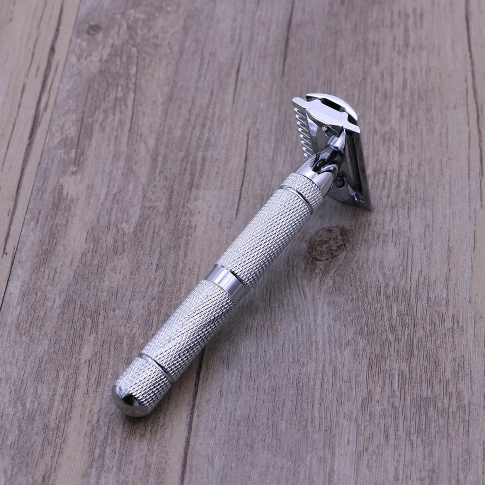 

Double Edge Safety Razor Stainless Steel Shaving Razor for Men (Pattern 1)
