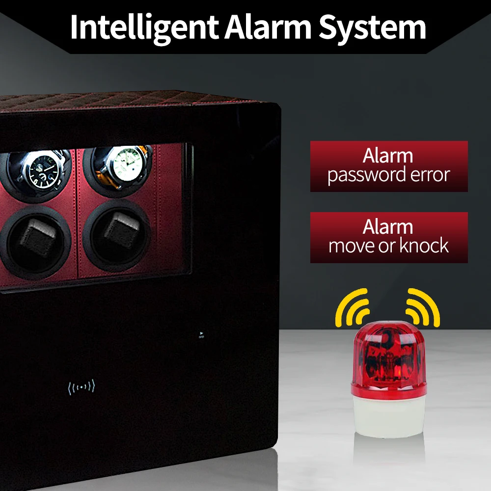 Роскошная безопасная коробка для намотки часов 12 автоматических шкафов стальная