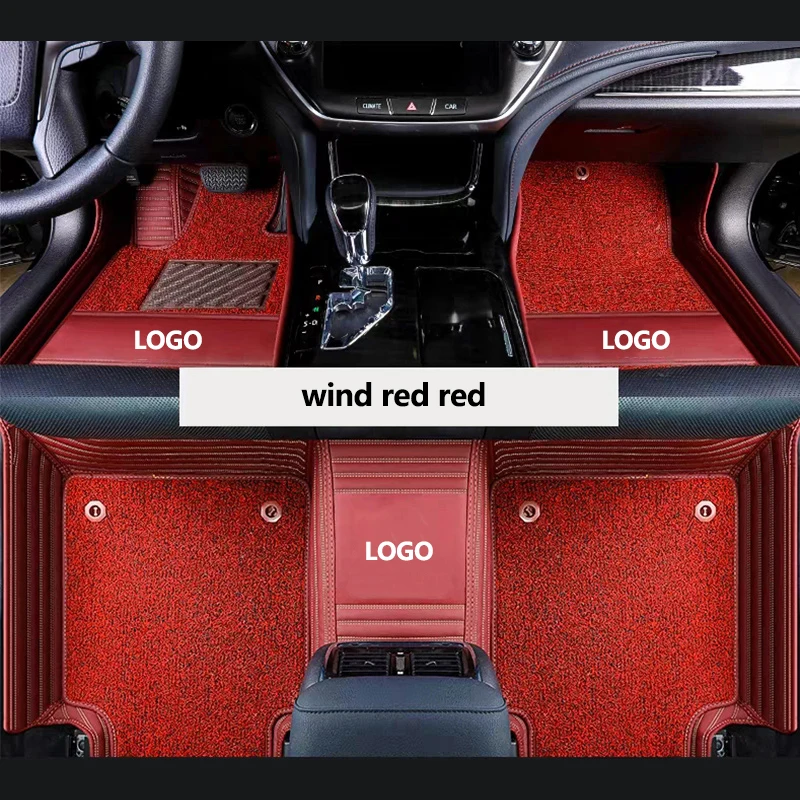 

kalaisike Custom LOGO car floor mats for Subaru All Models Outback forester Legacy Tribeca XV BRZ Impreza auto accessories