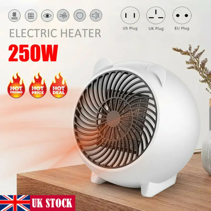 Портативный Электрический нагреватель маленький вентилятор для обогрева