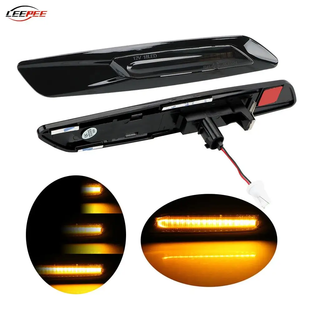 12 В мигающие светодиодные автомобильные указатели поворота боковые габаритные