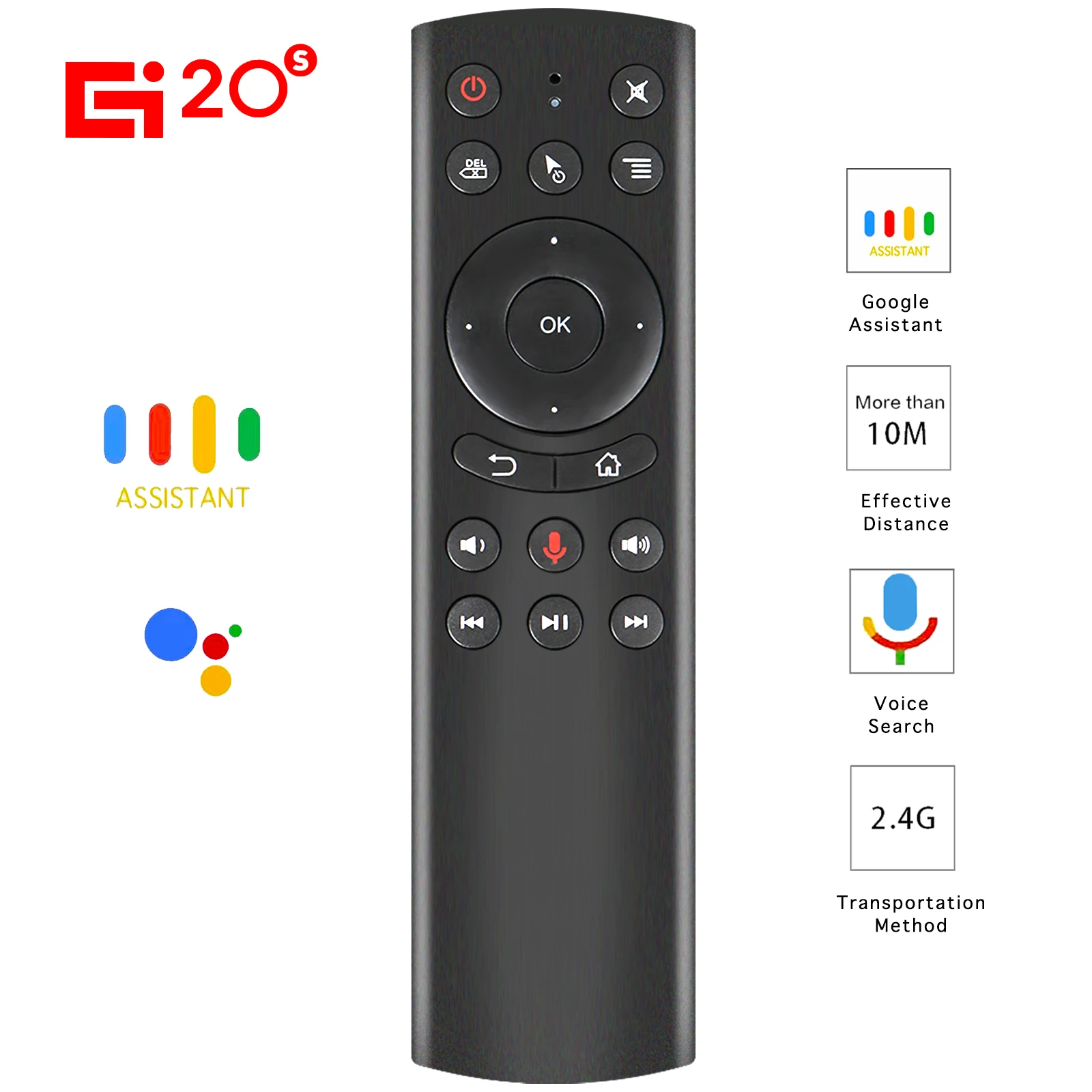 G20s Voice Remote Control Gyro Air Mouse 2 4G Беспроводная мини клавиатура с микрофоном IR Learning для