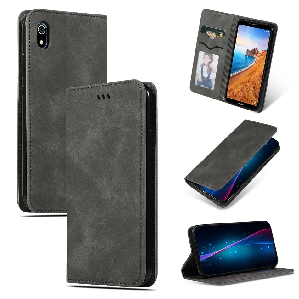 Роскошный Ретро Чехол-кошелек для Xiao mi Red mi 7A 7 K20 Note8 PRO NOTE 7 Note 6 mi 9T Pro откидная крышка mi 9 SE кожаный чехол для мобильного телефона