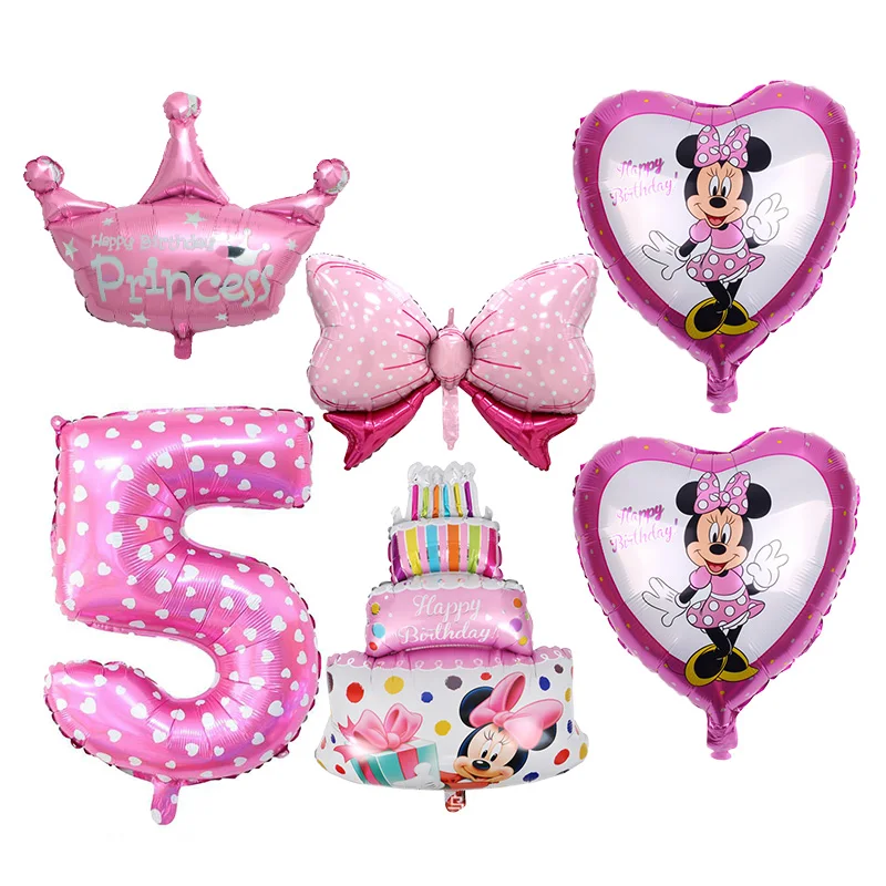 Набор воздушных шаров Минни Маус для девочек | Дом и сад