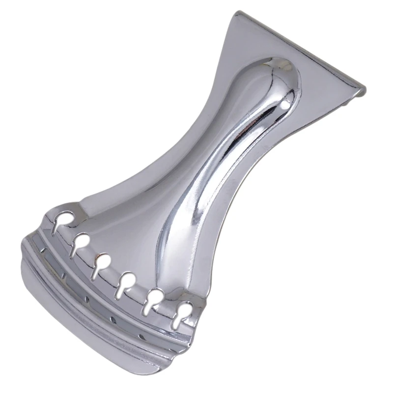 

Durable Tailpiece Zinc Alloy Tailpiece for 6 Strings Dobro Resonator Guitar Chrome,Silver