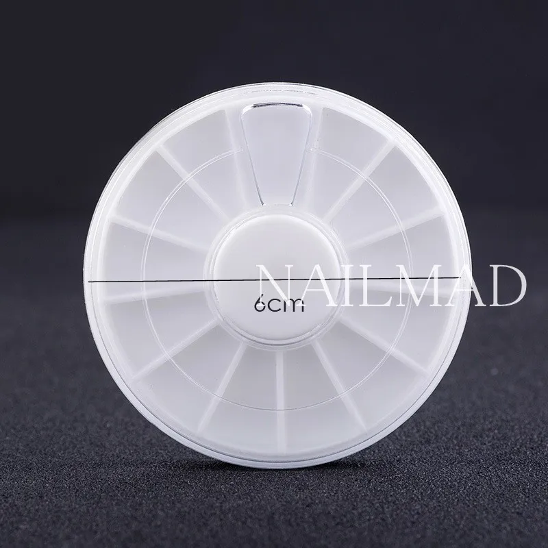 2 шт. пустая коробка для ногтей пластиковый контейнер нейл арта декоративный