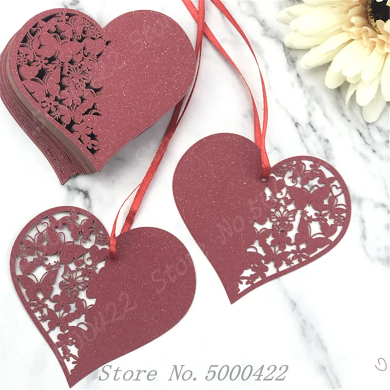 50 шт. декоративные открытки с принтом в виде сердца|Открытки и приглашения| |