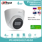 Сетевой видеорегистратор Dahua 4MP IP Камера IPC-HDW2431T-AS POE Встроенный микрофон SD слот для карт памяти H.265 IP67 капельницы звездного неба CCTV уличная видео купол Камера