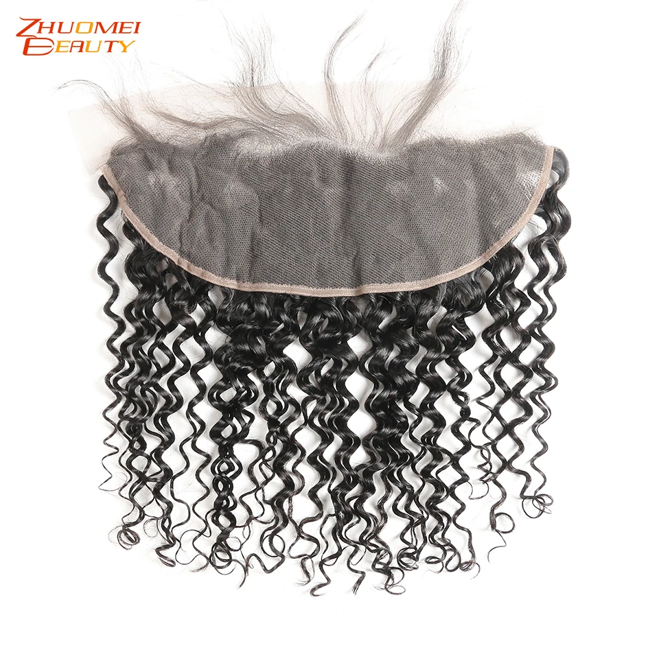 Бразильская холодная завивка Кружева Фронтальная 13X4 Закрытие с волосами