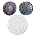 Форма из смолы для циферблата, звезды, Луны, лунного затмения, фазы Луны, орнамент, силиконовая форма