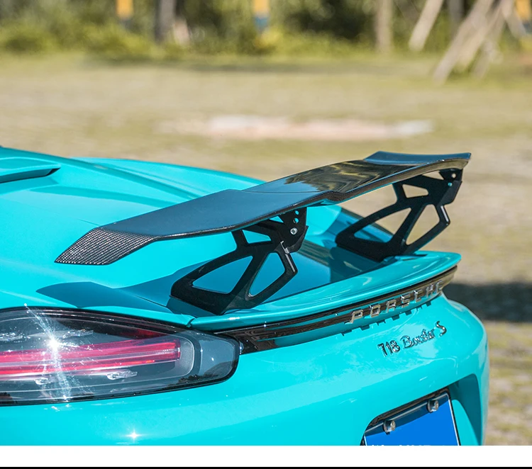 

Спойлер из углеродного волокна для спойлеров крыльев Pors.che 911 718 Boxster Cayman 2016-UP, высококачественные аксессуары для модификации автомобиля