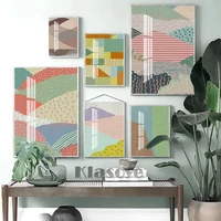abstract landscape background illustration vintage art prints poster watercolor pattern wall stickers rural farmhouse home decor