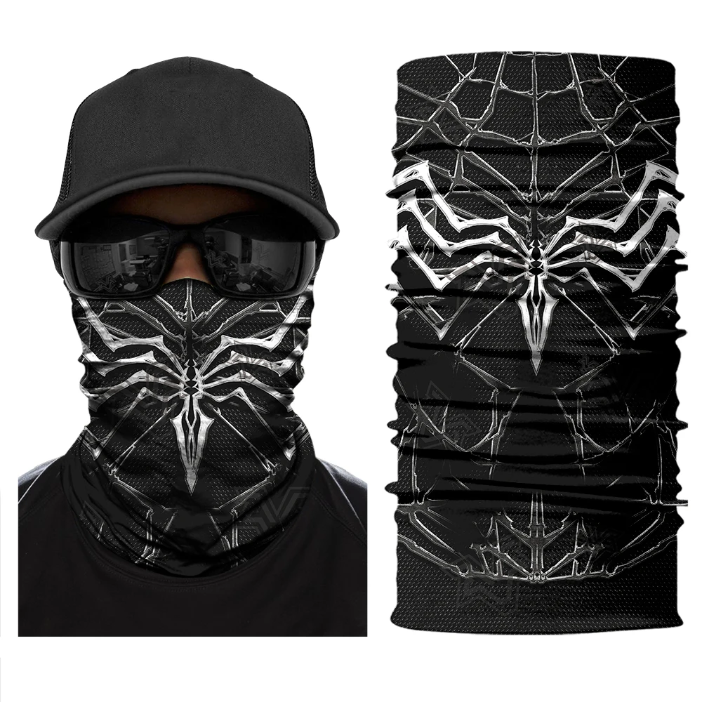 

Spider Neck Gaiter Cycling Mask Bandana Tube Scarf Outdoor Headband Bicycle Half Mask Seamless Braga Cuello Kominiarka Women Men
